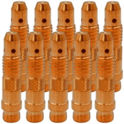 Collet bodies ⌀1,0mm (Pack of 10) TIG SR-17/SR-18/SR-26 Vogelmann