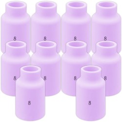 Ceramic nozzles 54N14 no.8 (Pack of 10) TIG SR-17/SR-18/SR-26 Vogelmann