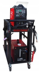 Welder Fantasy JET TIG II AC / DC 250 IGBT PFC kit. Welder, radiator, trolley