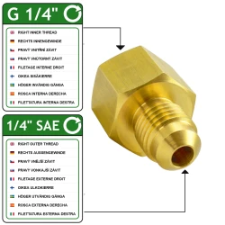 Vogelmann Reduction for nitrogen reducer GW 1/4" GZ SAE 1.4" for air conditioning