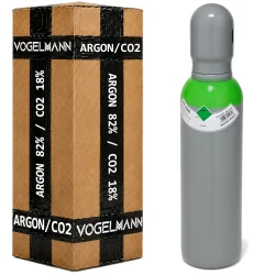 Argon/CO₂ 5 l 200 bar - täysi kaasupullo Vogelmann 